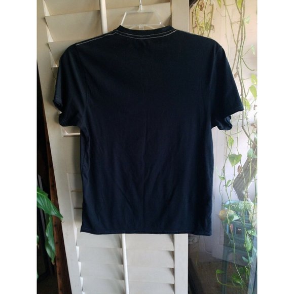 DKNY DOWNTOWN NYC JEANS CO BEADED ACCENTS GRAY SMALL T-SHIRT - Picture 7 of 8